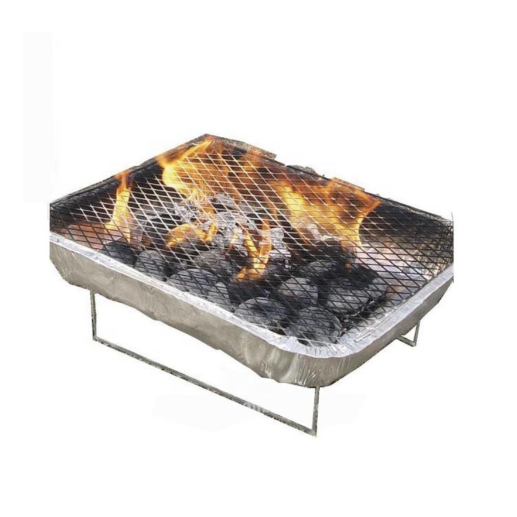 Low price one way use disposable instant barbeque charcoal grill