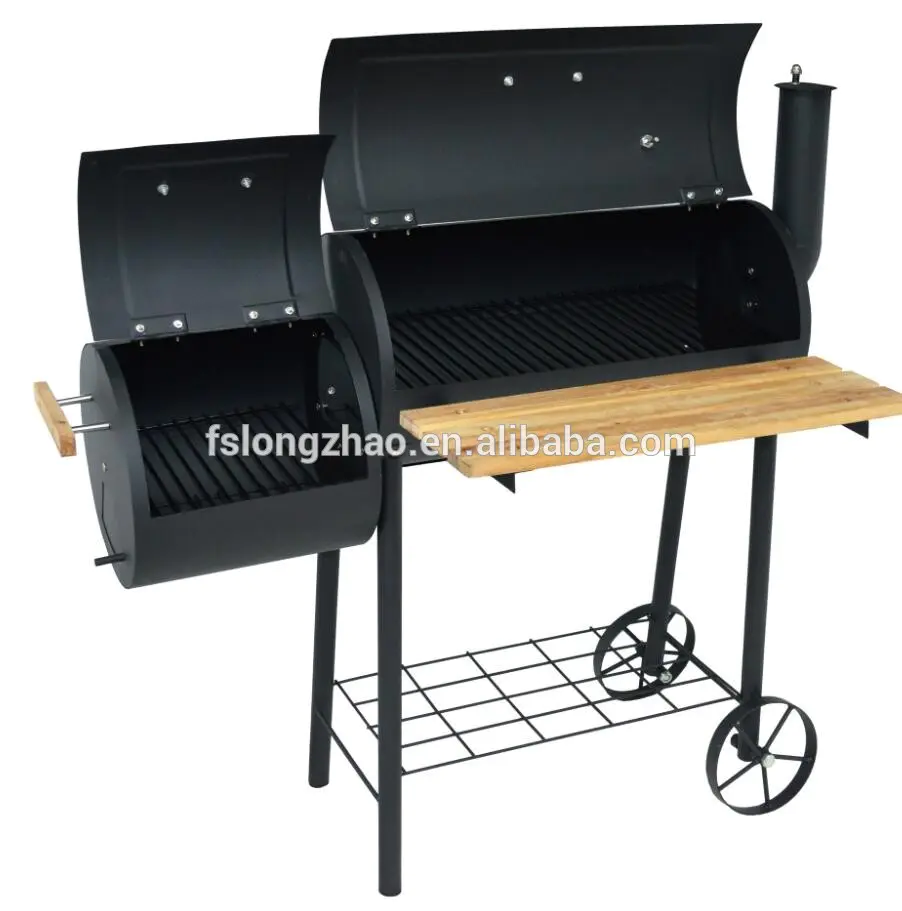 Powder coated commercial bbq meat smoker