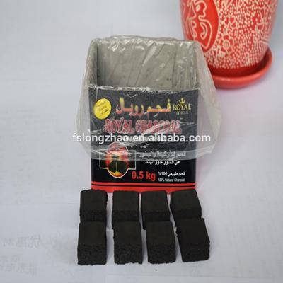 Smokeless square bamboo hookah royal charcoal for shisha