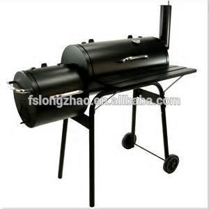 Commercial heavy duty bbq grill & smoker large barrel portable charcoal bbq grill