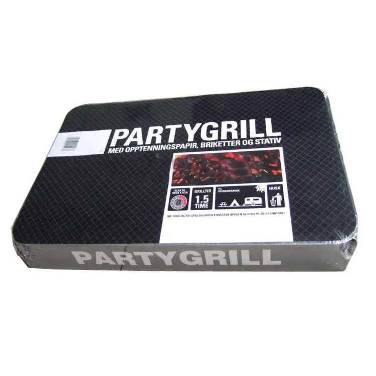 500g/1000g Aluminum Tray Disposable Instant Charcoal Grill BBQ for Sale