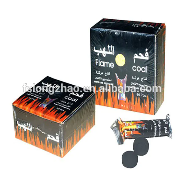 No smoke no flavor hookah tablet coal shisha charcoal
