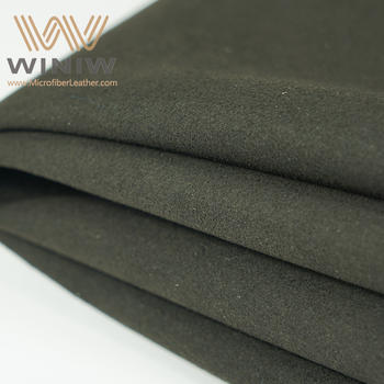 China Supplier of Faux Leather Black Suede Fabric