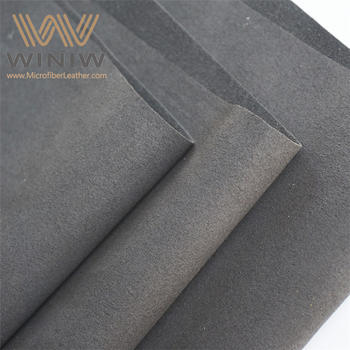 Black Suede Microfiber Leather
