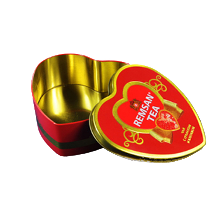 Bodenda hot sale factory priceheart shape wedding gift chocolate packing tinbox metal candypacking cantea caddies