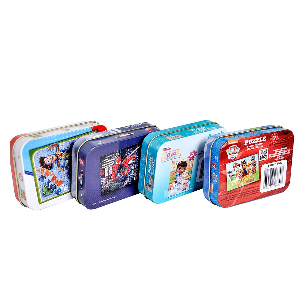 Lovely Cartoon Embossed Chocolate Candy Sweet Tin Box For Kids