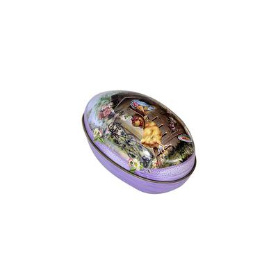 Easter Egg Painted Eggshel Tin Boxes Case Wedding Candy Can Jewelry Party Accessory Iron Trinket Gift packing box