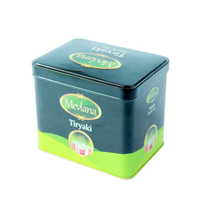 Eco-friendly recyclable food tea packaging metal tin box blacktea Green tea container candy jar