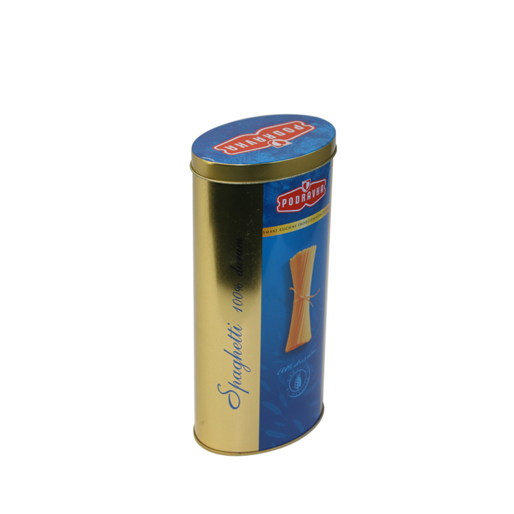 Metal Storage Box Empty Custom Pasta Spaghetti Case Tin Higen Lid Organizer For Money Coin Candy Keys Boxs