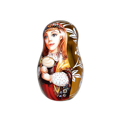 Bodenda High quality customized Russian doll packing food box Matryoshka doll chocolate tin giftbox