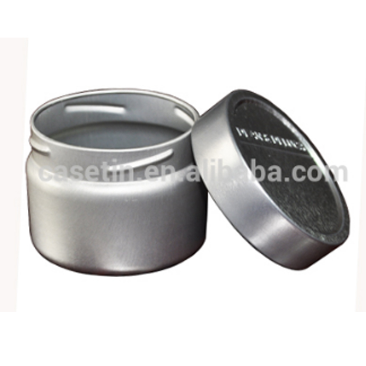 small round screw lid tin box