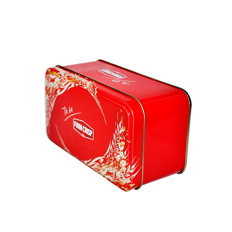 High Quality Rectangle Decorative TeaMetal Tin Gift Boxes