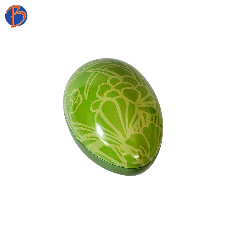 Giant decoration easter egg packing metal tin candy box