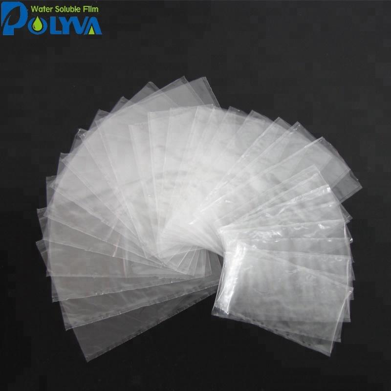 Manufacturer China factory9*10cm PVA water soluble film pesticide packaging bags