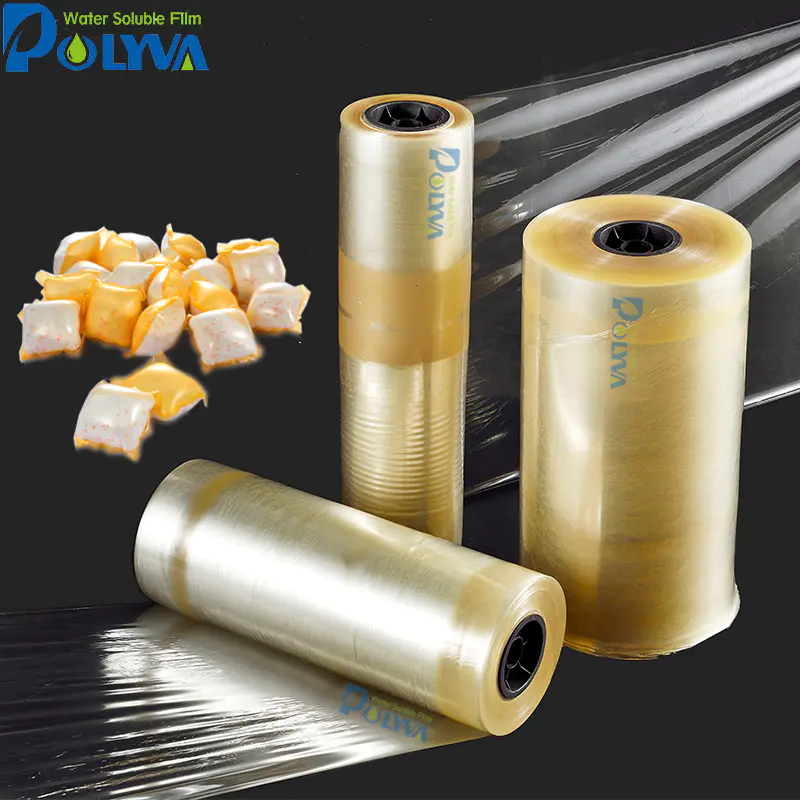 POLYVA OEM Various shapes dishwasher pods laundry detergent film pods cold water soluble PVA film