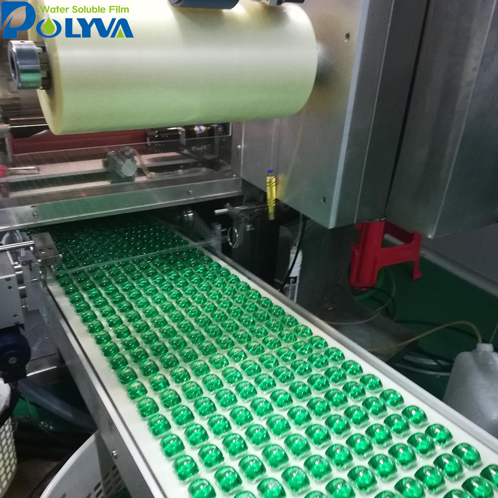 2018 New eco-friendly water soluble pva film stretch film washing capsules of Washing machine