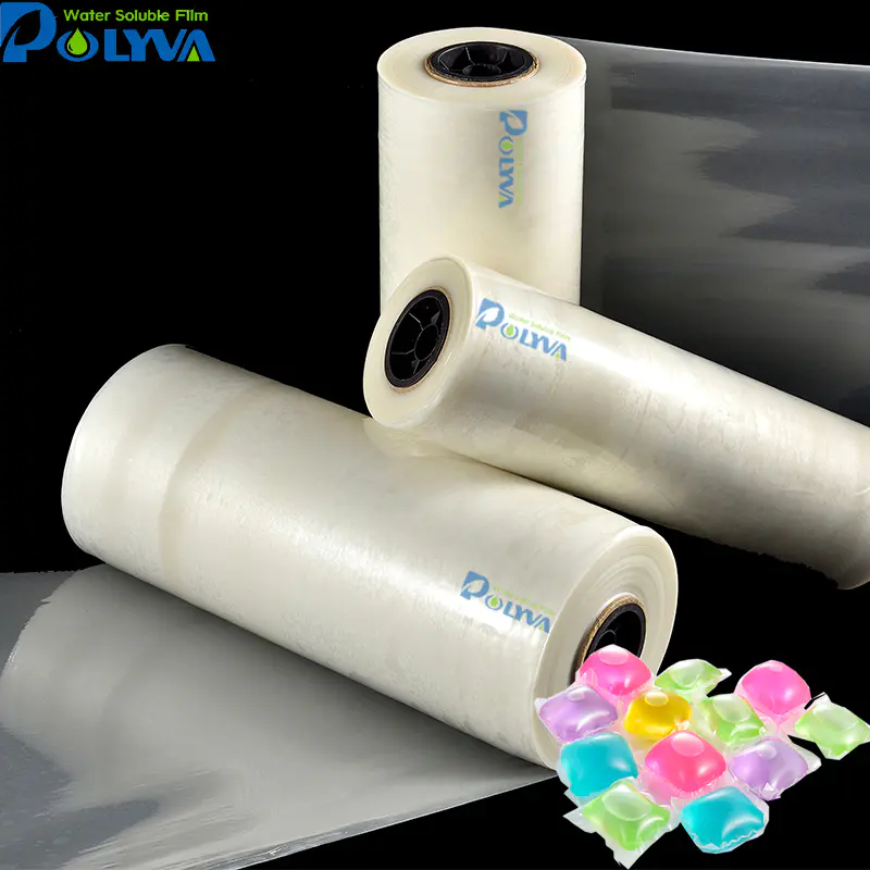 factory direct sales fast dissolving high quality PVA packing water soluble film
