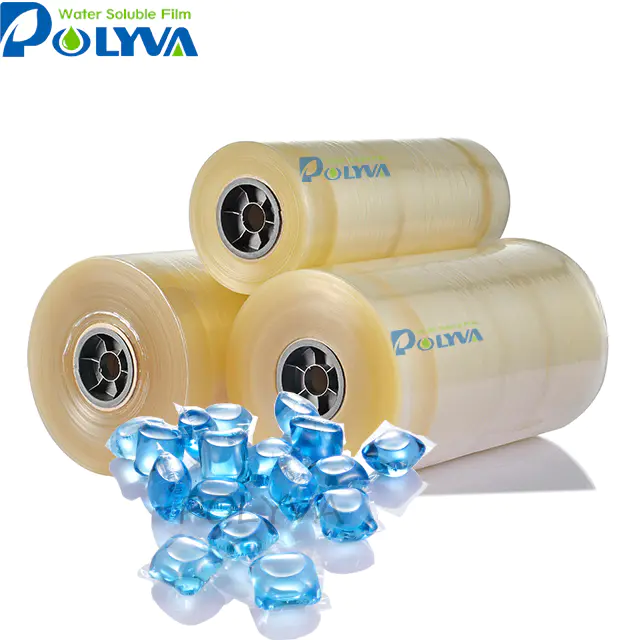 POLYVA PVA film laundry detergent pva cold water soluble film packing water soluble packaging materials