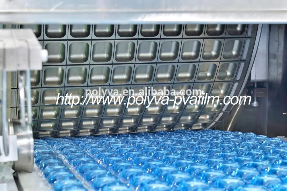 Water soluble laundry podspolyvinyl alcohol film packaging /filling machine