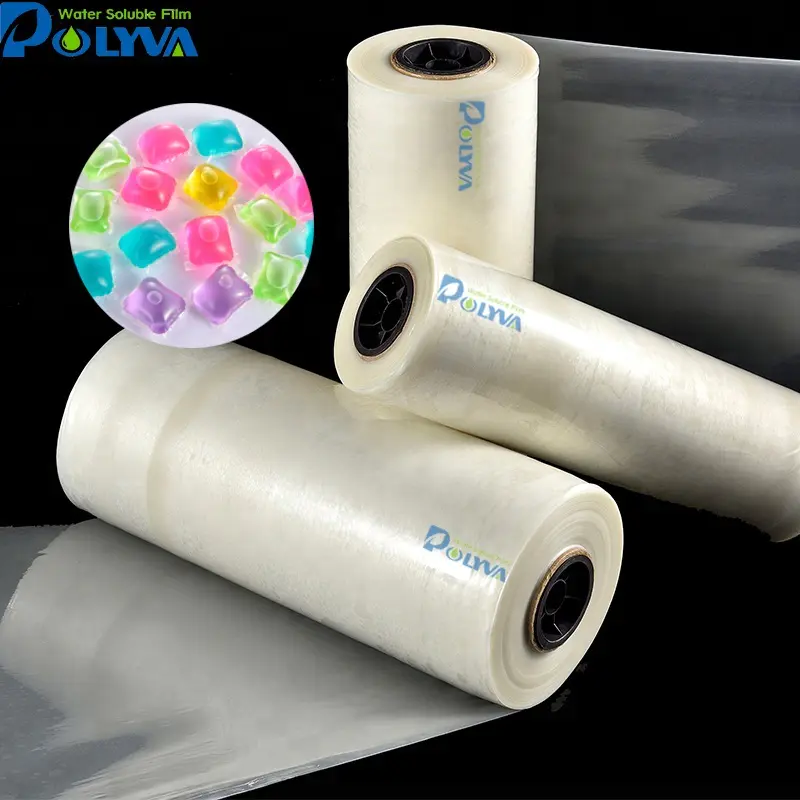 cold water capsules packaging film water soluble pods film matt packing film