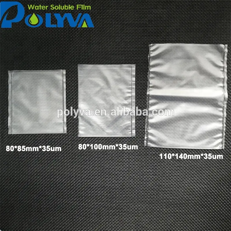 POLYVA biodegradable water soluble pva plastic film bed bugs packaging bag dissolving bags