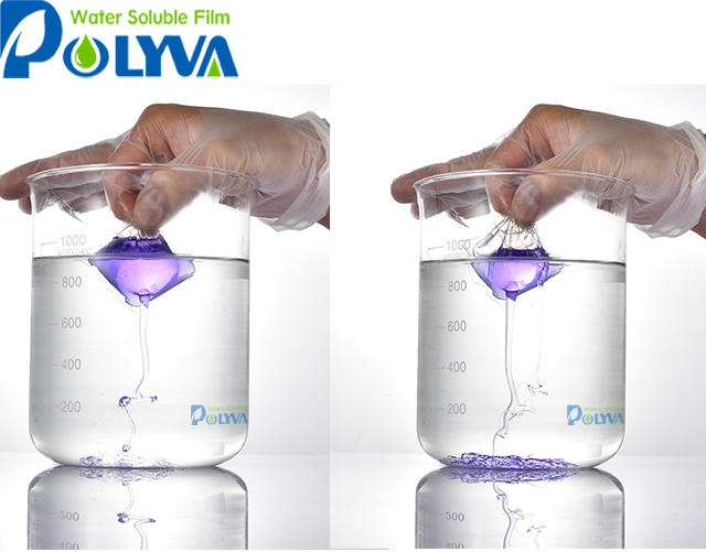 POLYVA high quality laundry detergent dose/pods packing film PVA cold water soluble film Hospital laundry/washing bag