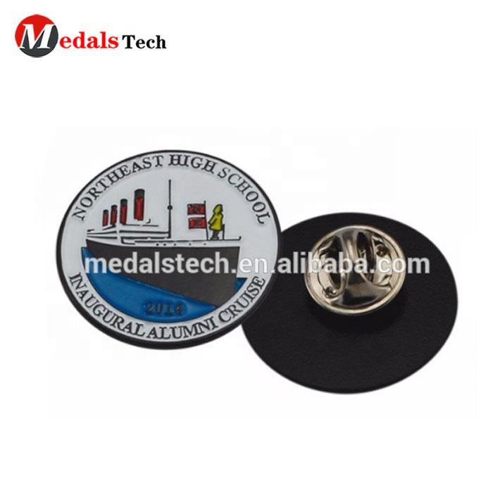 Custom metal soft enamel embossed logo ball football club sports club souvenir cheaplapel pin badge wholesale