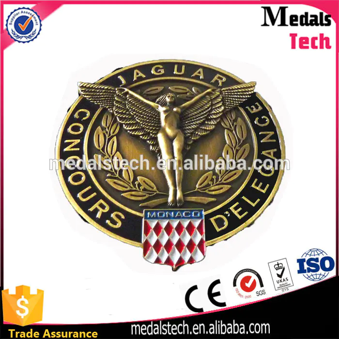 Cheap quality gold plated 3d emboss lions club lapel pin crystal metal badge emblem with factory price