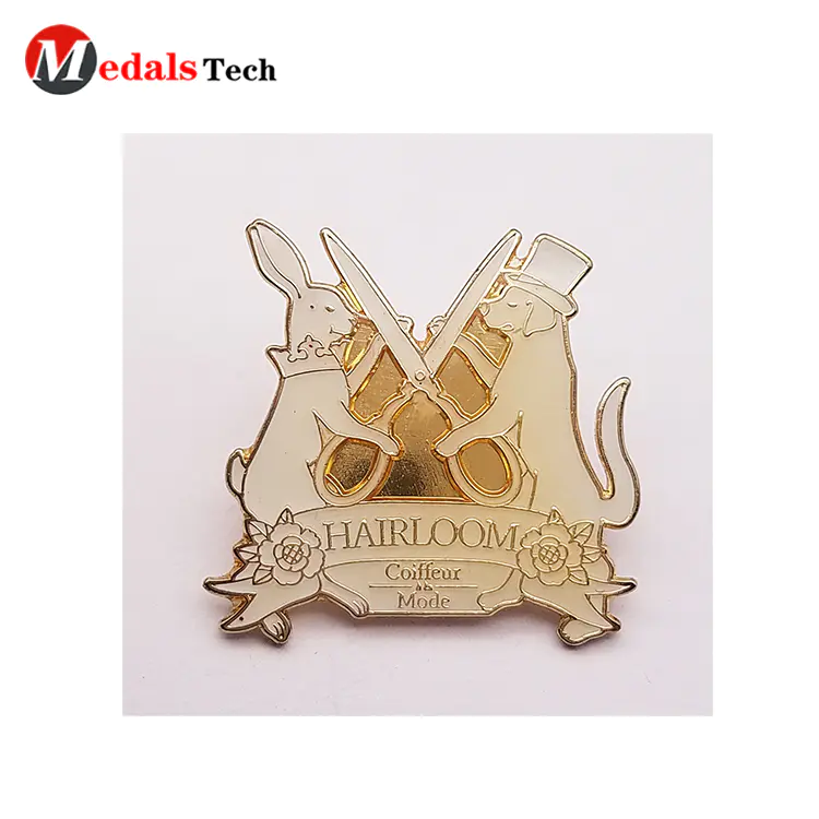 High quality custom design hard enamel clothingpin lapel pin