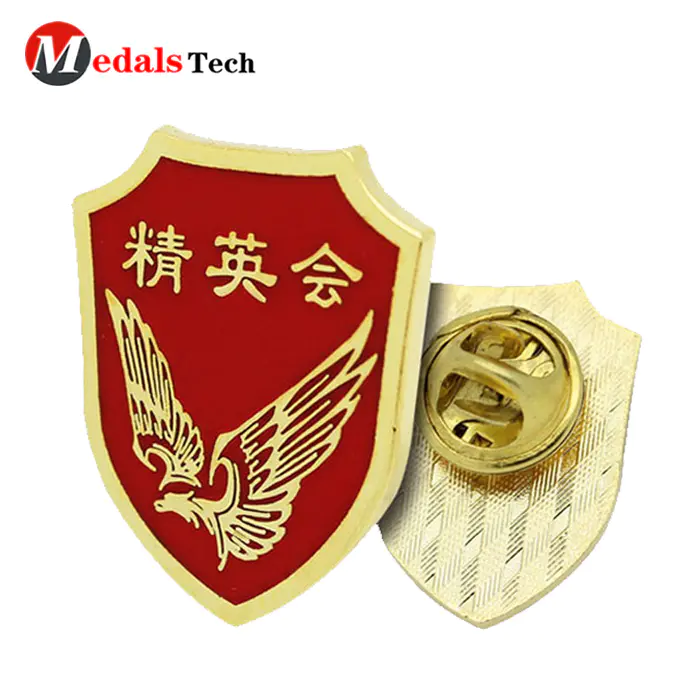 Personalized custom logo zinc alloy police goldbadge