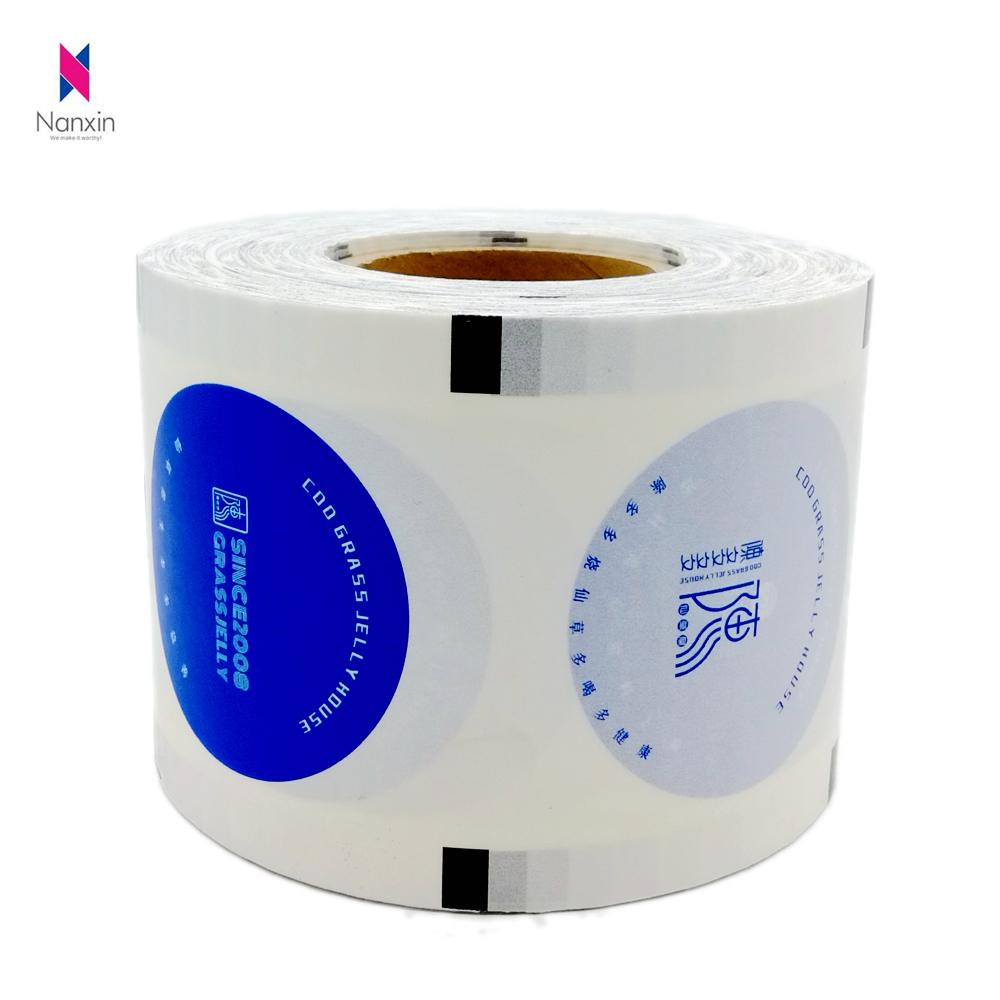 customized print heat seal bubble tea cup sealing roll film