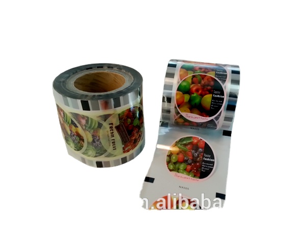 laminated cup sealing roll film for plastic jelly cup lid