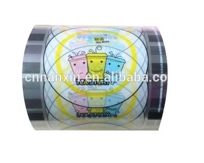 customized plastic roll film bubble tea cup sealing film