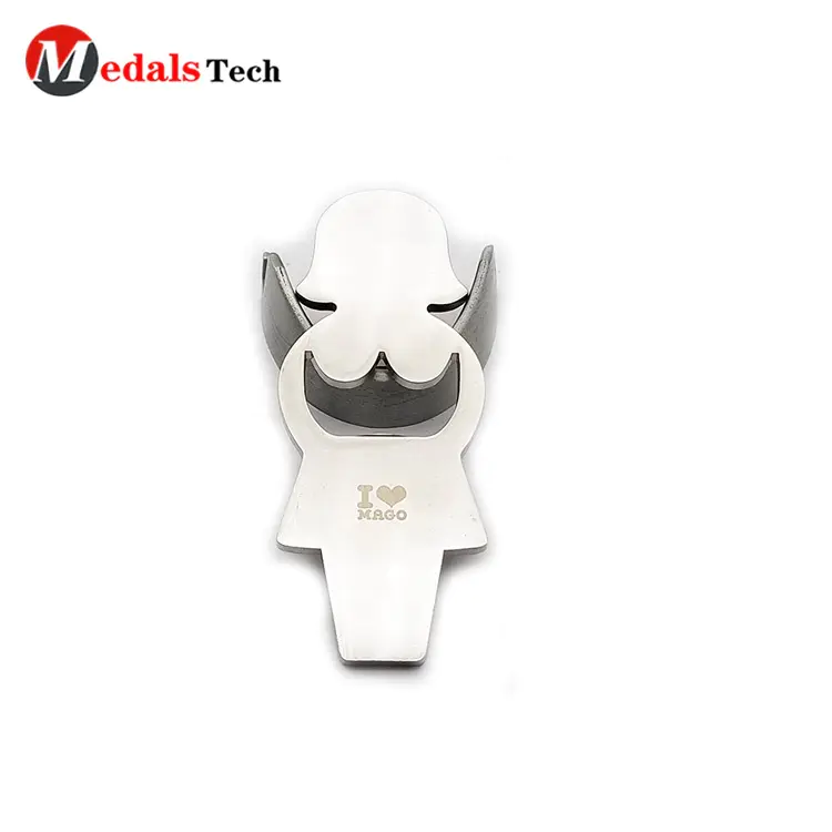 Hot sell silver brushed printing epoxy promotional cheap beer bottle opener with printed your logo