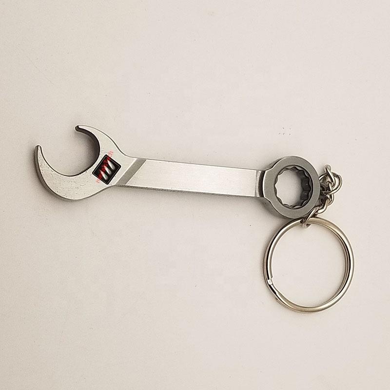Personalized antique silver tool wrench metal beer blank bottle opener keychain