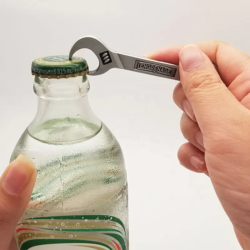 Custom Awesome Zinc AlloyMultitool Spanner Beer Bottle Opener Keychain Bulk
