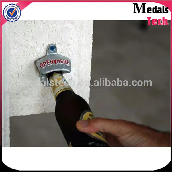 die casting Custom polishing screws fixed Wholesale Beer Wall Mount Bottle Opener