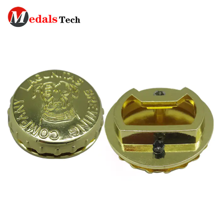 New attractive style round shape antique nickle cap beer bottle opener