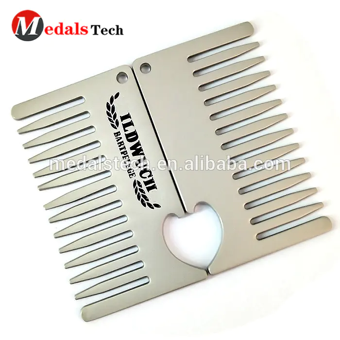 Personalized custom metal collecitonable comb wine bottle opener for gifts