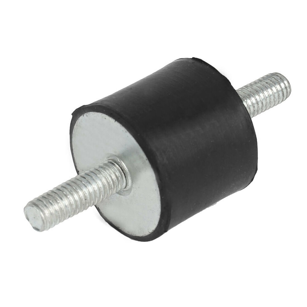Male cylindrical rubber mount