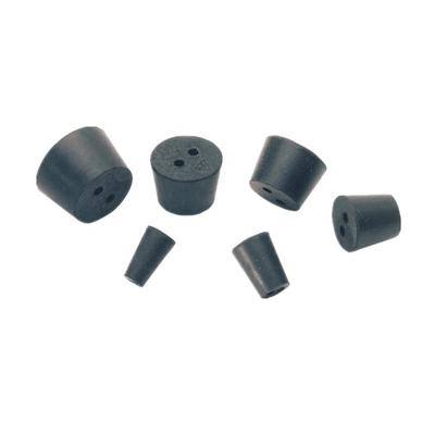 high temperature resistancetwo hole rubber stopper industrial plug