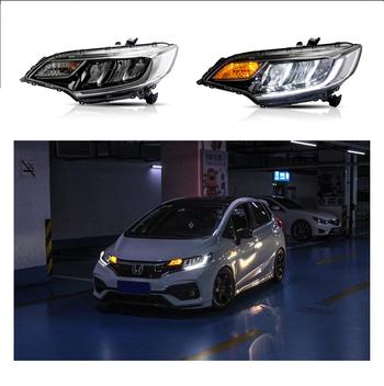Vland car lamp factory LED head light for Jazz RS 2014-2018 LED DRL headlights for Fit RP type 2018 plug and play