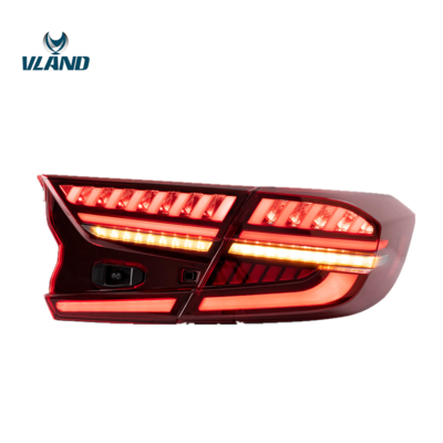 Vland factory for car tail lamp for Accord 10th 2017 2018 2019LED taillight with turn moving signal wholesale price