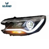 VLAND manufacturer for car lamp for CRV 2012-2018LED head light plug and play with DRL+signal light whole price sell