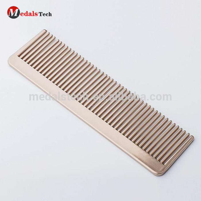 2018 custom gift items good travel size metal hair comb for ladies