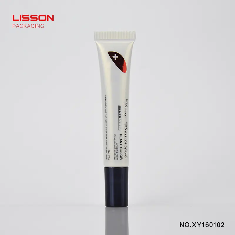 empty plastic tube packaging white lip gloss tube 5ml with applicator