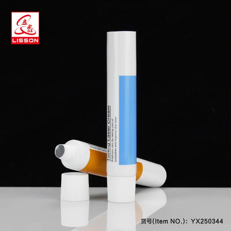 100ml empty Collapsible laminated Cosmetic Packaging Toothpaste tube packaging With Screw Cap