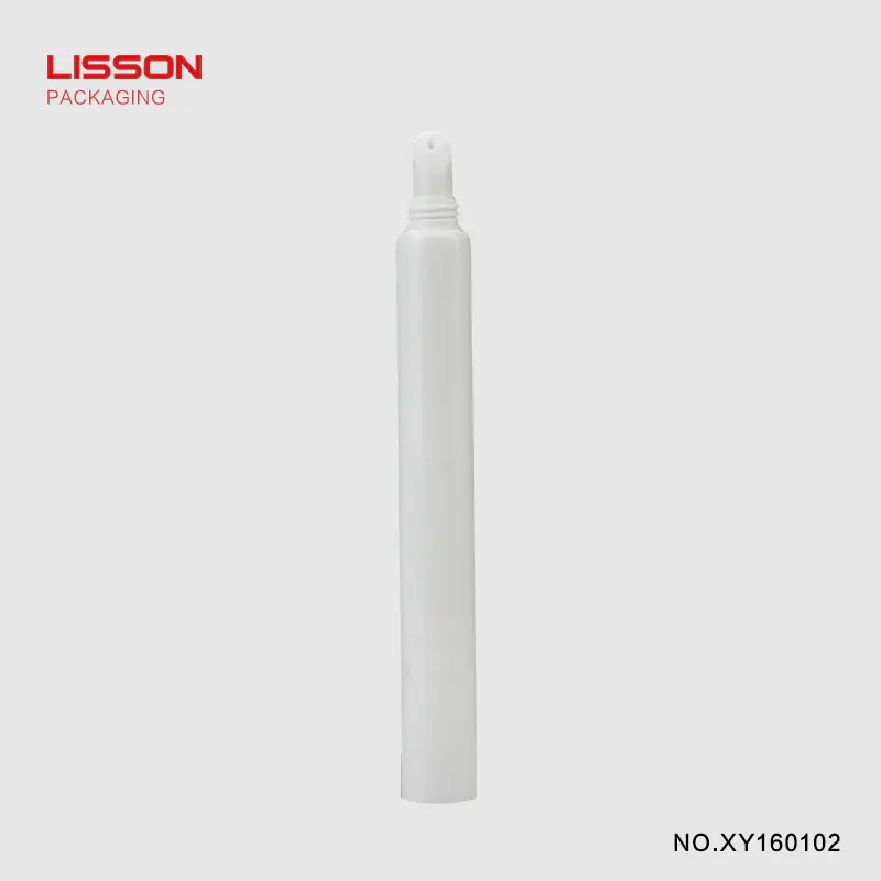 Eco-friendly White Cosmetic Soft Tube Packaging Lip ContainerWith Screw Cap For Lip