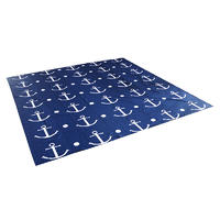 large OEM custom logo printing 100% cotton fabric beach towelfolding towel square