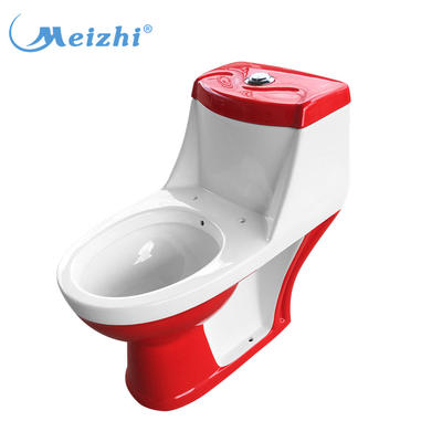 Popular bathroom design 3L fiush wc red colored toilet prices